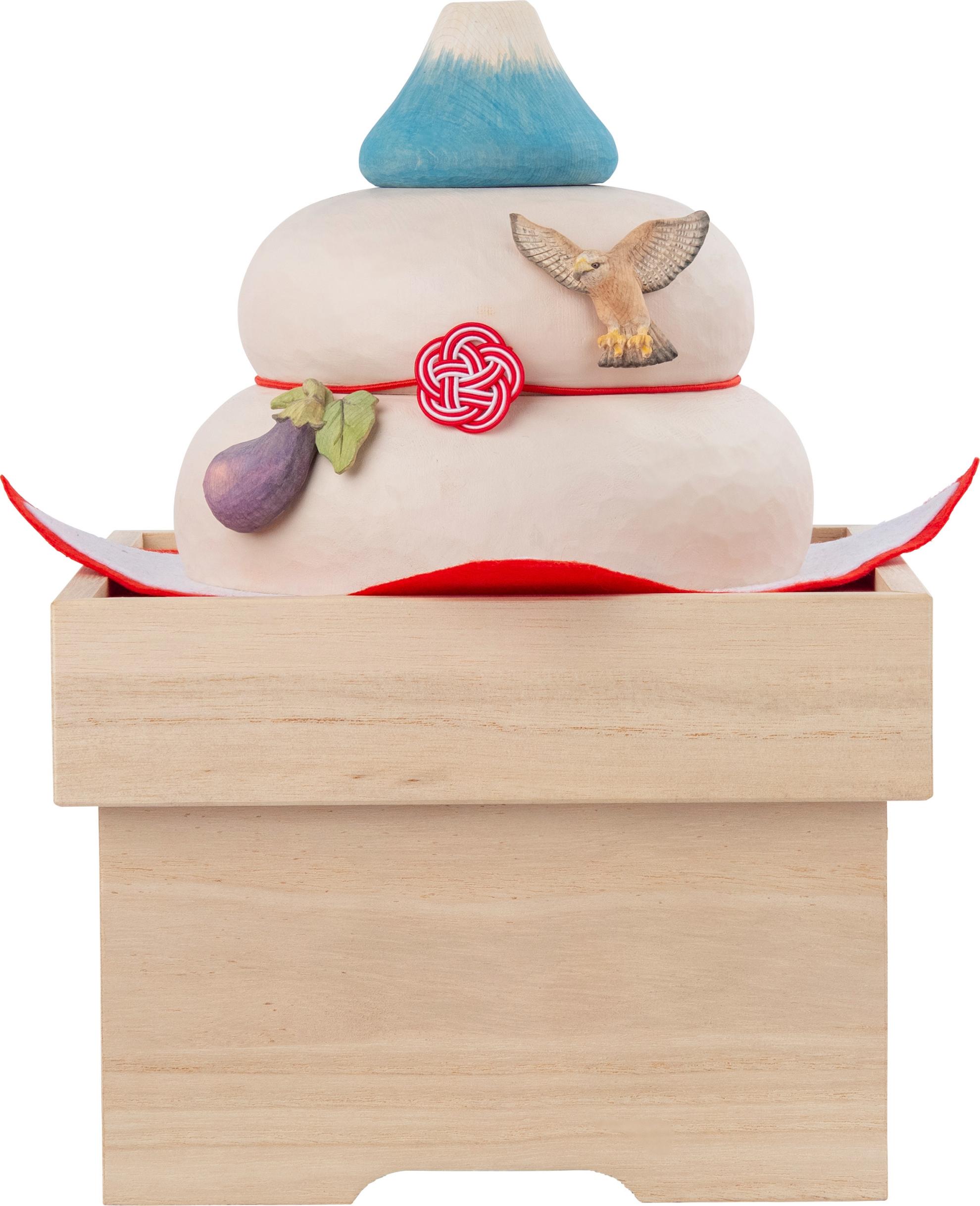 宝来宝来神社御祈祷『初夢木彫り鏡餅』